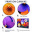 «Vibrant Garden Violets Flowers II - Violets», ensemble d'art mural-550582339-550582349-550582396