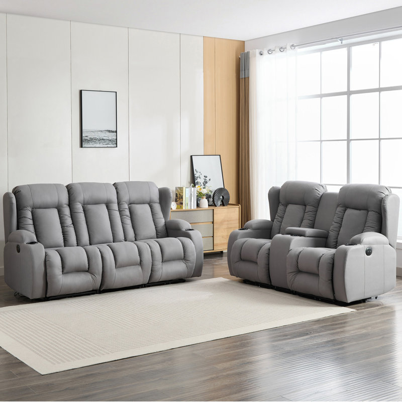 Andreaz Living Room Set, Power - Push Button