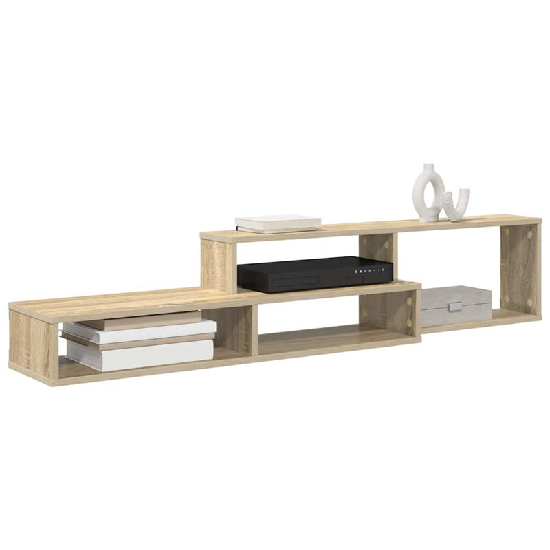TV Stand, 28.5cm H x 150cm L x 25cm W, Oak