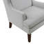 Chaise d'appoint avec garniture cloutée, chaise rembourrée pour le salon, chaise d'appoint simple pour la maison