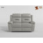 Causeuse inclinable manuelle en cuir Grain 62,5 po Sitz-374693706