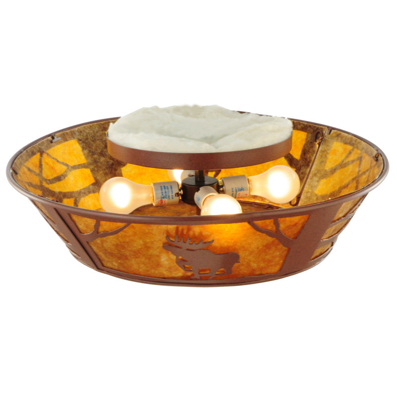 Meyda 22" Energy Star Globe Glass Indoor/Outdoor Flush Mount