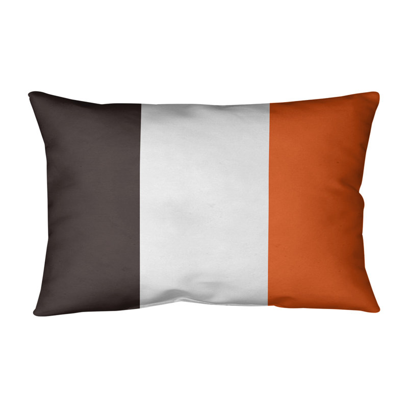 Coussin intérieur/extérieur, Brun / Orange