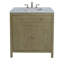 Nora 32 in. W Marble Top Bathroom Vanity, Light Oak Brown-1414448576