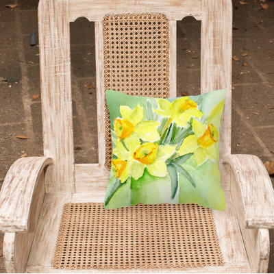Floral Outdoor Throw Pillow