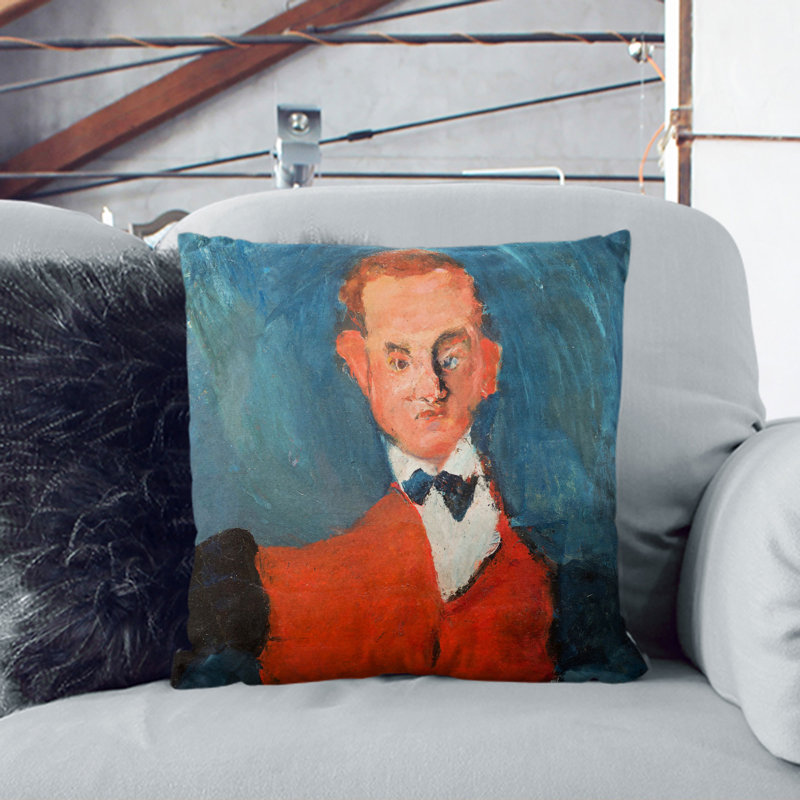 The Waiter Scatter Cushion with Filling, 55cm H x 55cm W x 20cm D
