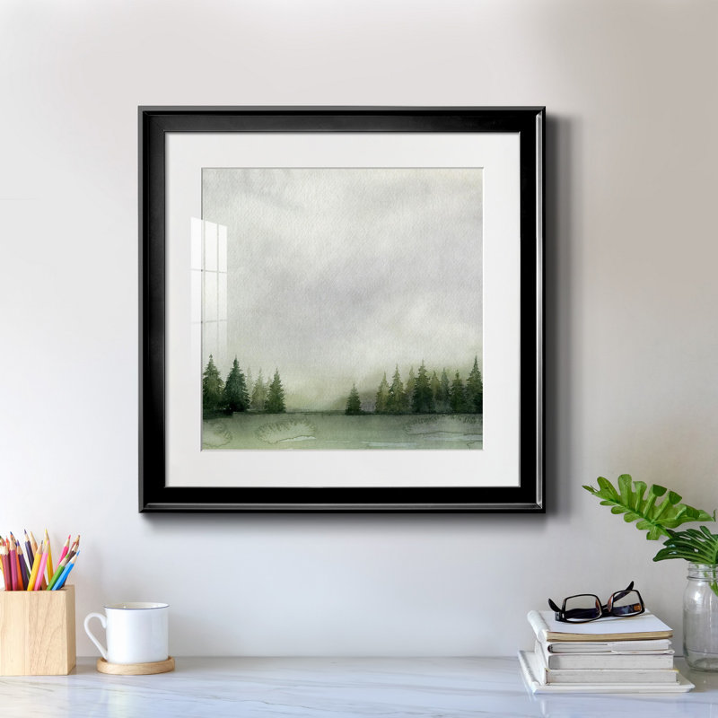 Timberline II - Toile encadrée de qualité supérieure - prête à être accrochée, H 17,5 po x l 17,5 po x P 1,5 po, Blanc