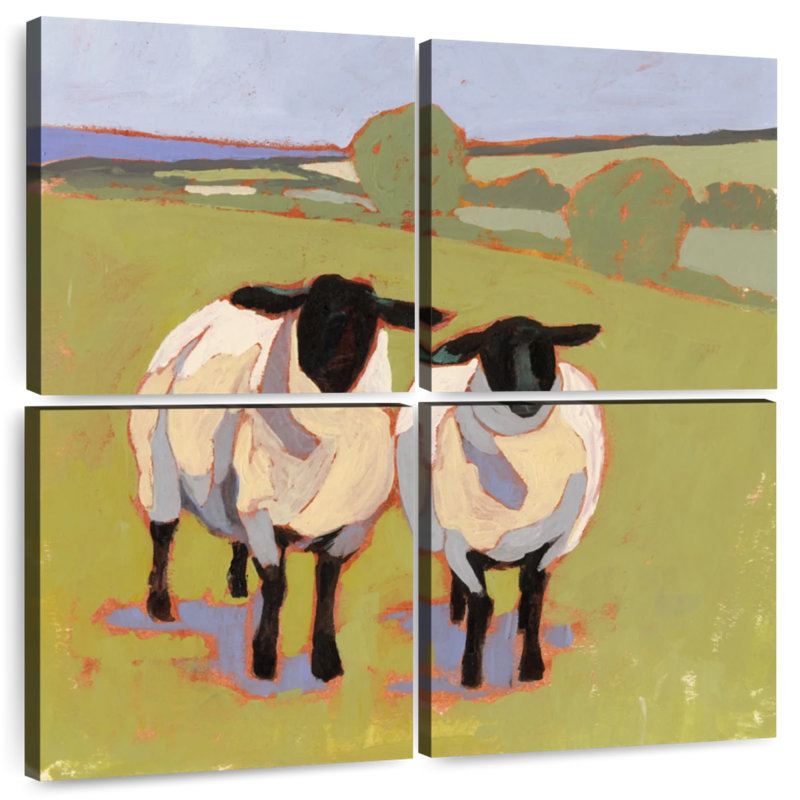 Brampt Suffolk Sheep I, 32" H x 32" W