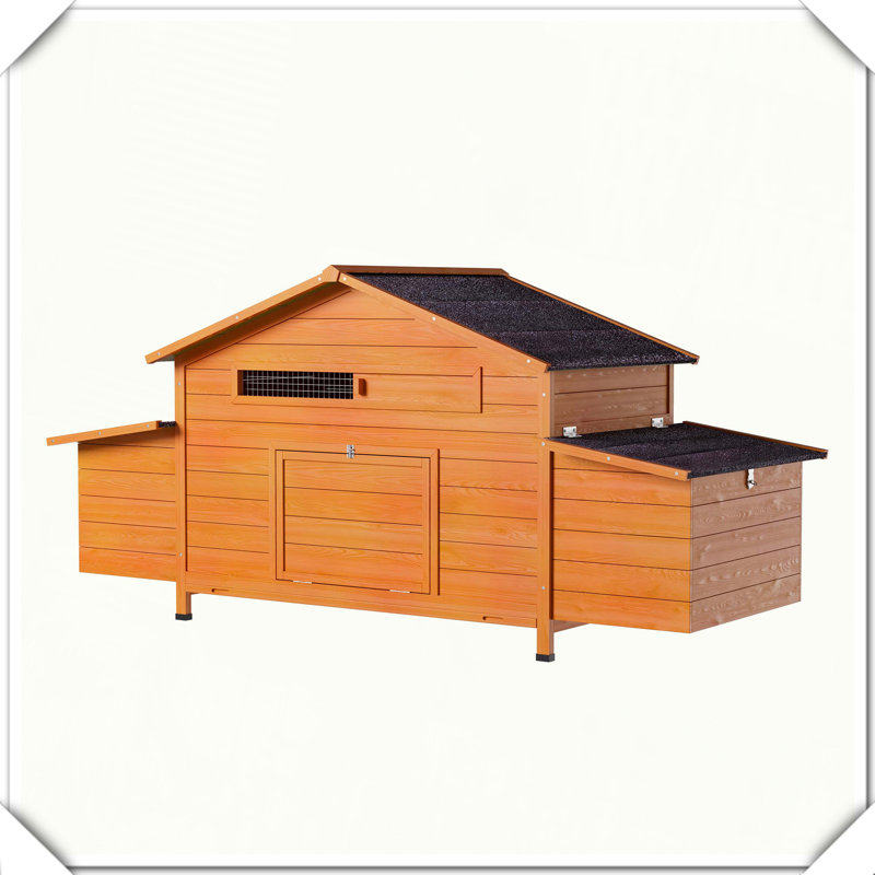 Grand nichoir en bois pour poulailler, Rouge brique