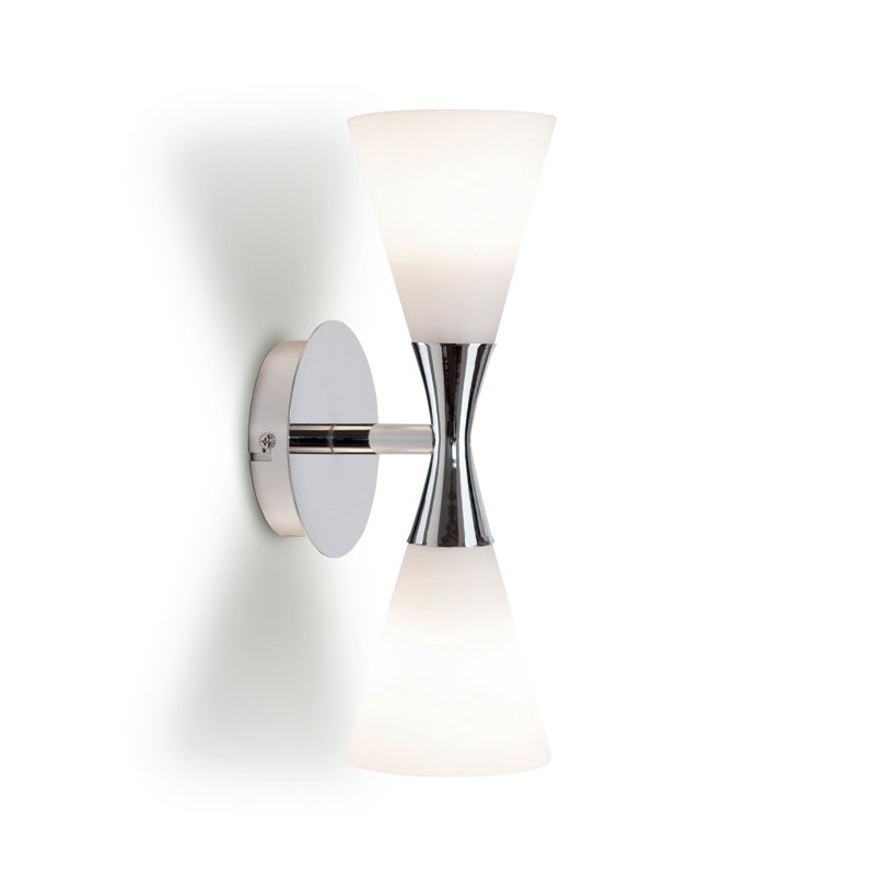 Plug-in Up & Downlight, Chrome/White