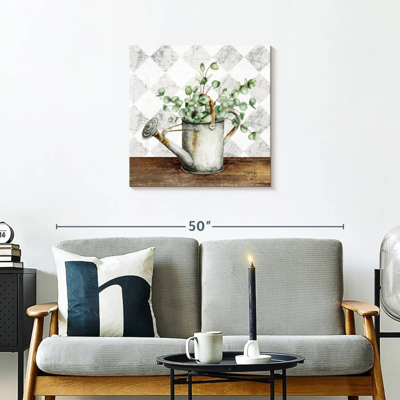 Arrosoir blanc Harnek Eucalyptus, H 24 po x l 24 po