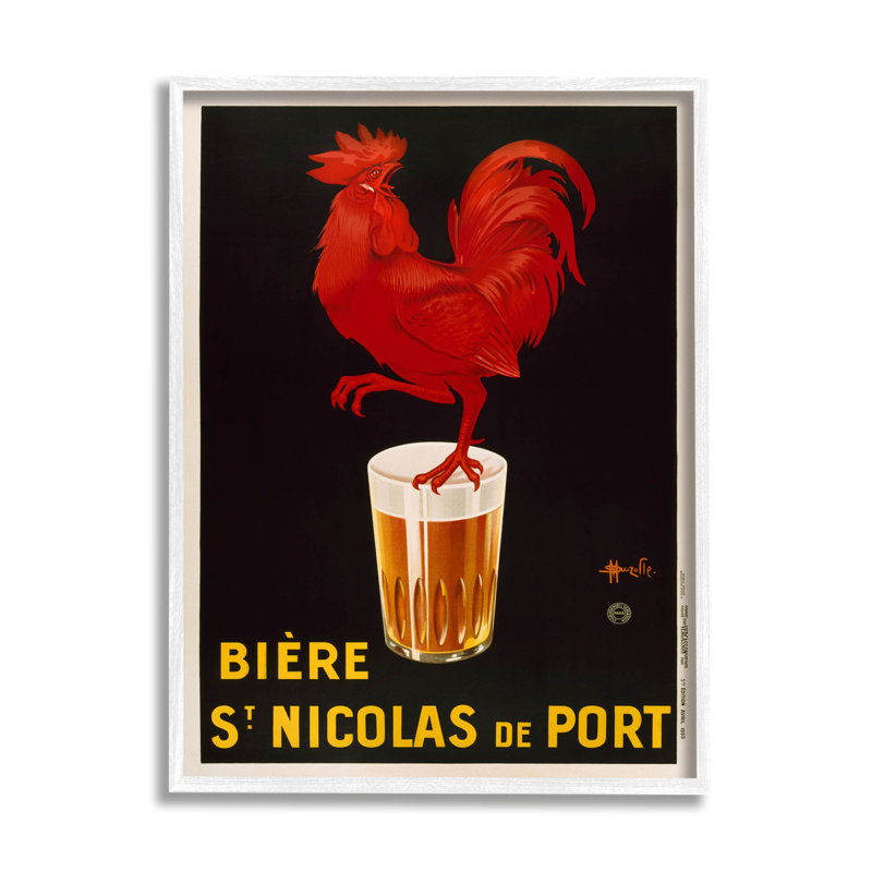 Art de giclée de bière rétro par Marcus Jules, H 14 po x l 11 po x P 1,5 po, Giclée encadrée noir minuit
