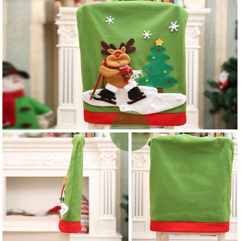 Fabric Box Cushion Dining Chair Slipcover