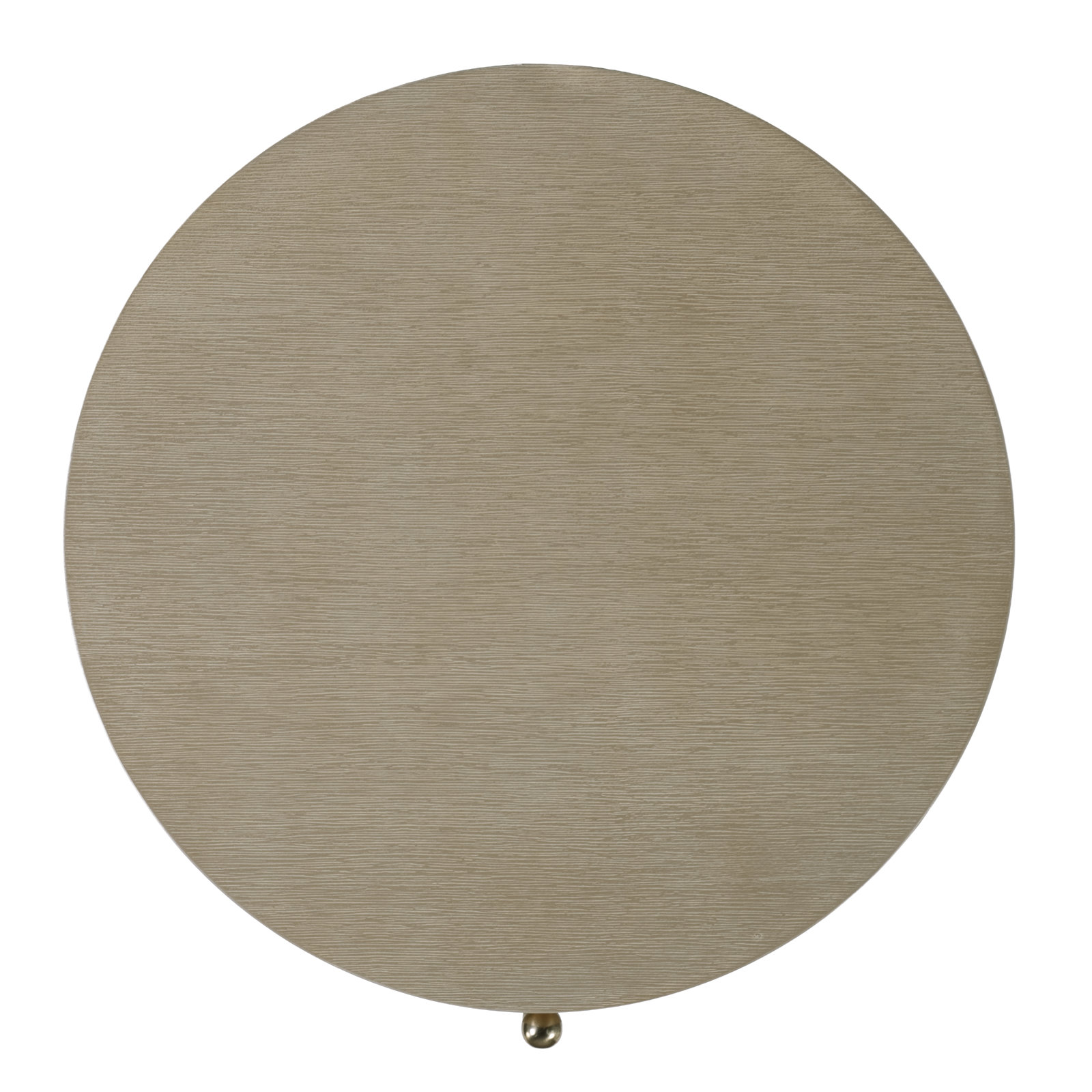 Celine 22 in. Round 3-Drawer Nightstand, Antique Taupe