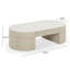 Grande table basse crème avec rangement