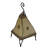 Handmade Moroccan Leather Table Lamp with Henna Design Beige Arias