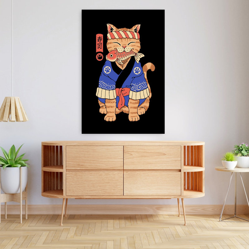 Art contemporain, art contemporain pour chat, H 48 po x l 32 po
