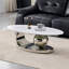 Grandes tables basses et tables de cocktail en marbre, base en acier pour les réceptions modernes