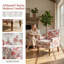 Fauteuil d'appoint moderne de style milieu du siècle, avec pieds en bois massif, rose-51679840