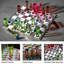 Trademark Games Modern Acrylic Chess Set - Acrylic Chess Board with 32 Colorful Game Pieces - Unique