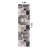 Bionda Geometric Area Rug in Cream/Black/Gray-703947736