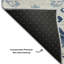 Tapis bleu marine de qualité supérieure lavable à la machine Prisco-1663437815