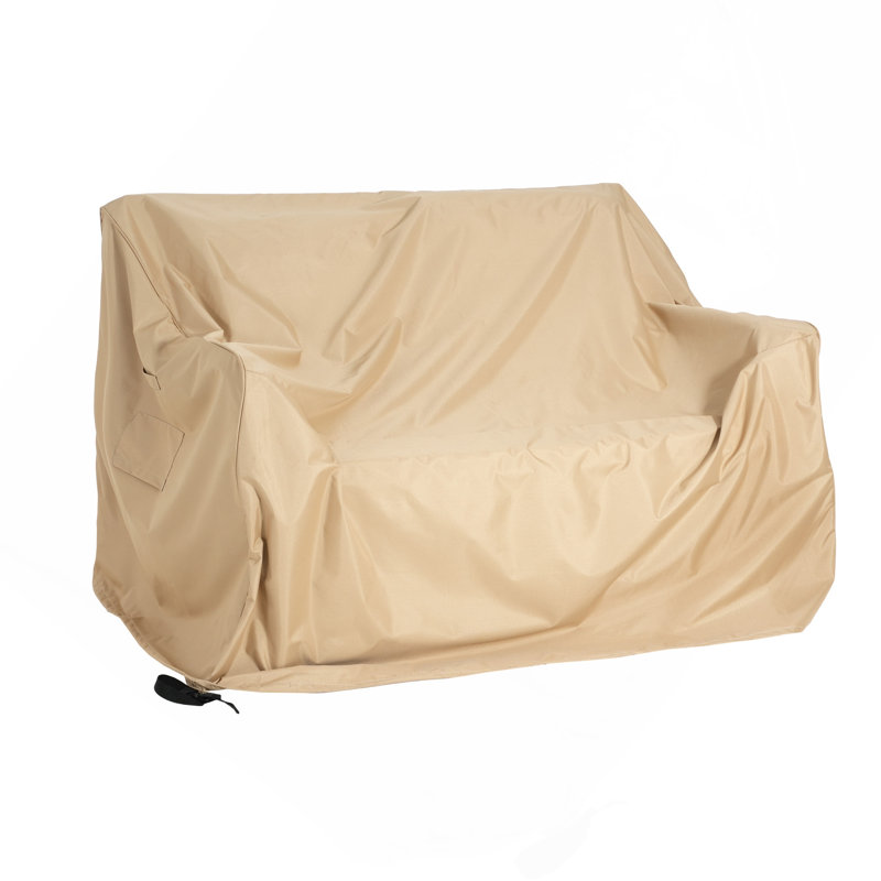 Housse pour causeuse d'extérieur résistante aux intempéries, beige
