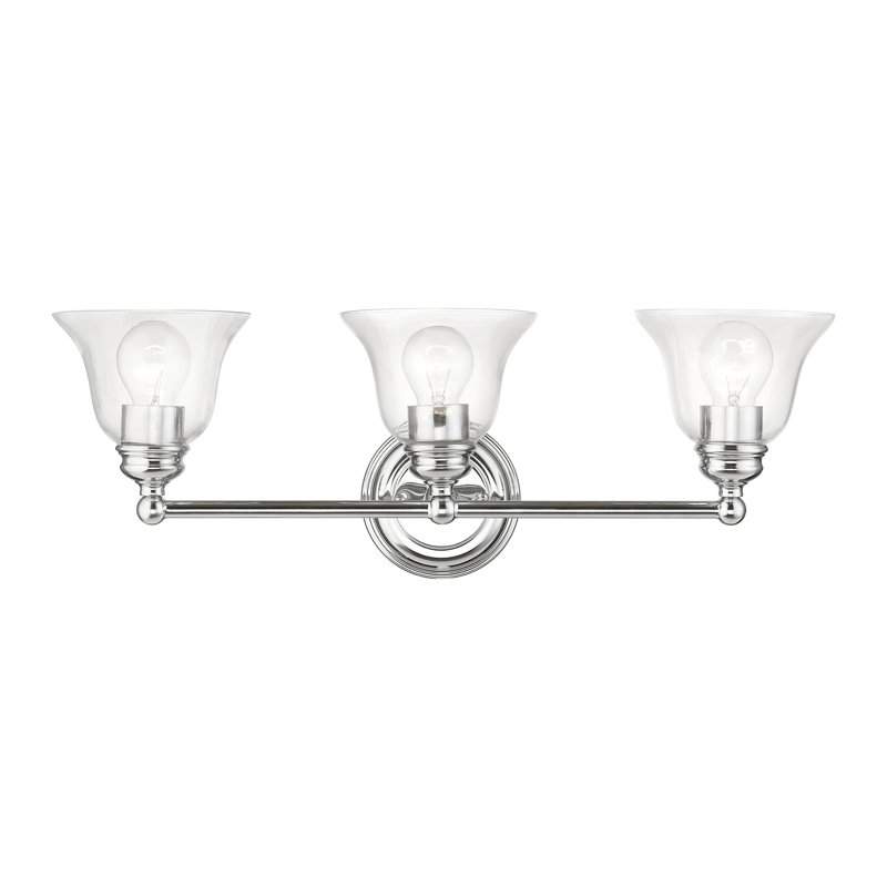 Éclairage pour salle de bain 3 lumières à intensité variable Esterly Oxford, Chrome poli