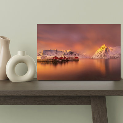 Contemporary Art Abstract Contemporary Architecture Wall Art 1 Piece Wrapped Canvas Wall Art