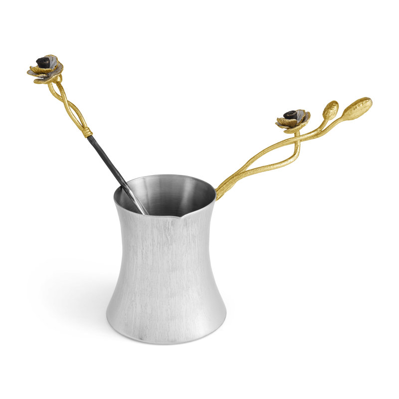 Anemone Coffee Pot with Spoon, Small