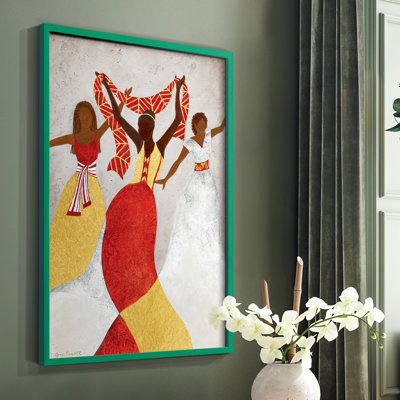 Golden Rhythm Framed Print - Solid Wood