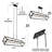 Mansurah 5-Light 41.5'' Kitchen Island Rectangle Pendant
