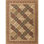 2 pi Tapis rouge X 3 avec médaillon et motifs encadrés, velours 100% polypropylène, teinture, velours floral très dense, décoration