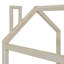 Lit maison en velours beige-1025847971