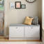 Banc de rangement pour chaussures, banc d'entrée avec rangement, armoire à chaussures