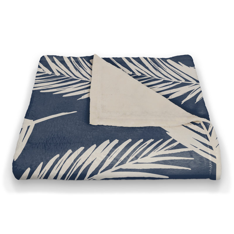 Hand Woven Throw Blanket, Navy