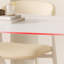 White sintered stone carbon steel dining table set-110407553