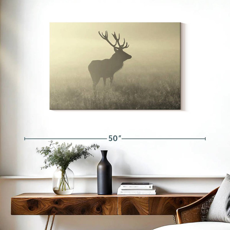Cerf Crowle Mist, H 24 po x l 36 po