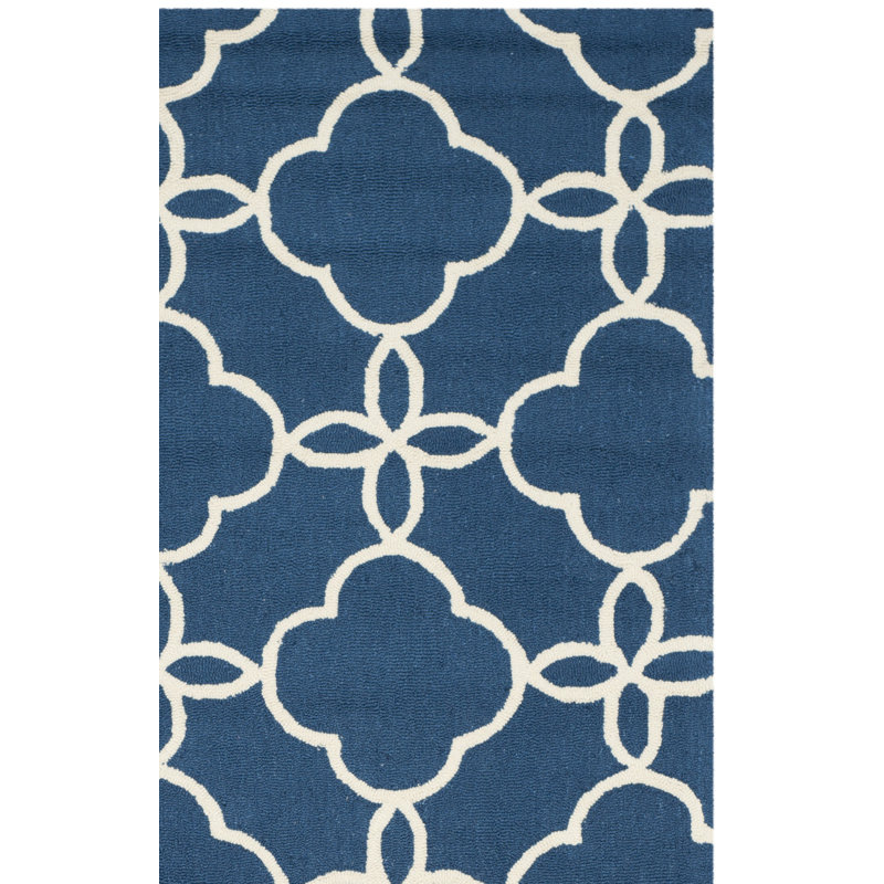 Tapis de performance géométrique crocheté à la main Walser, Tapis de couloir 2 pi 3 po x 8 pi