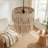Boho-Chic Tiered Macrame 1-Light Chandelier