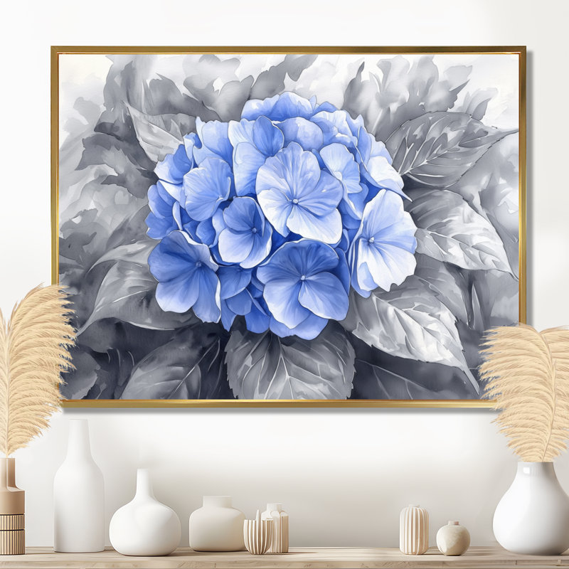 Jacynda - Floral Wall Art, H 12 po x l 20 po, Impression sur cadre flottant, Naturel