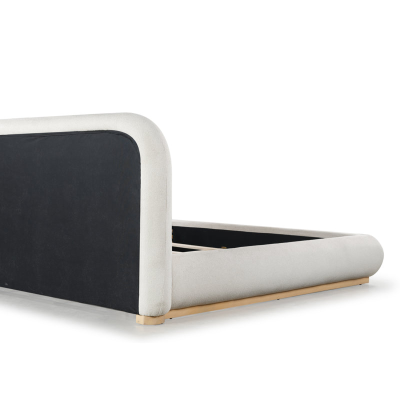Jennabryanna Boucle Bed, King, Ivory