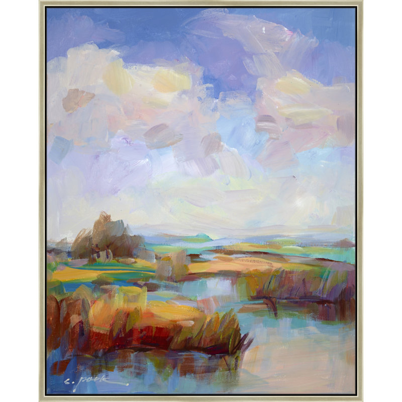 Vibrant View Painting, Champagne