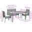 Ensemble de salle à manger de patio avec coussins 4 pièces Bayou Breeze-102444062