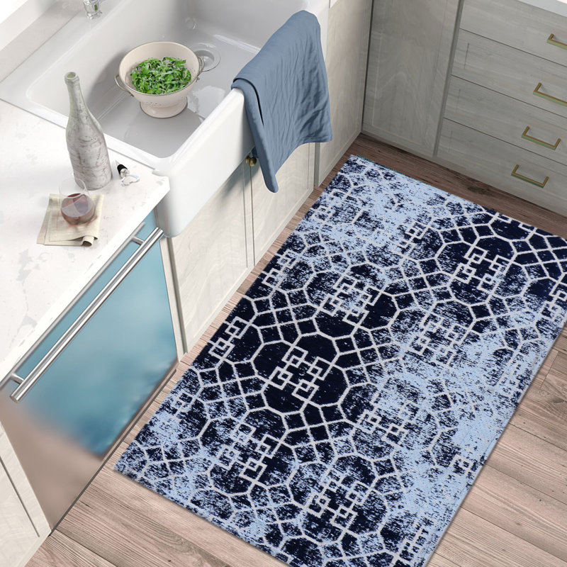 Abstract Polyester Anti-Fatigue Kitchen Mat