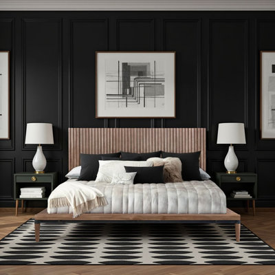 Aldiana Solid Wood Standard Platform Bed