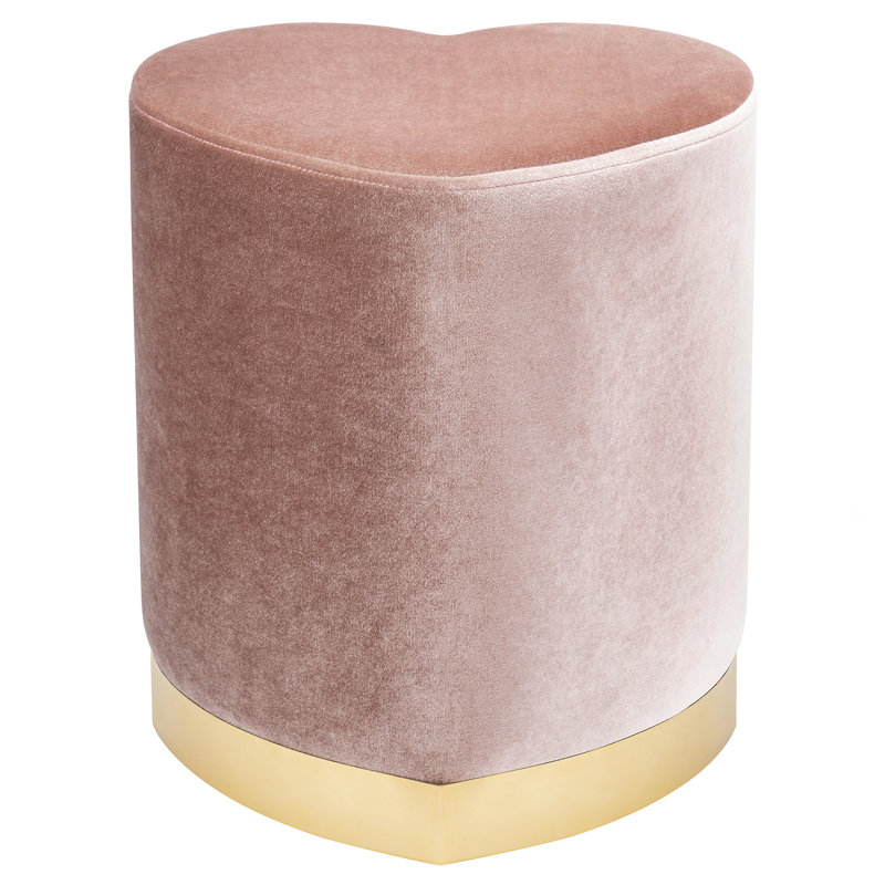 Tabouret de coiffeuse Kianna, Rose