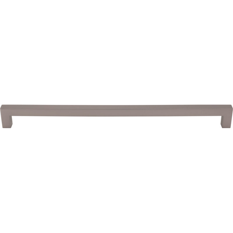 Square Bar pull, Ash Gray, 12" Center to Center