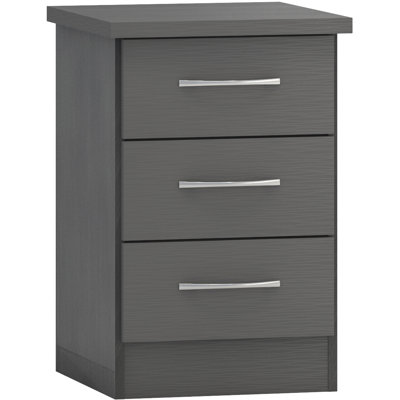 Cascio 3 Drawer Bedside Table