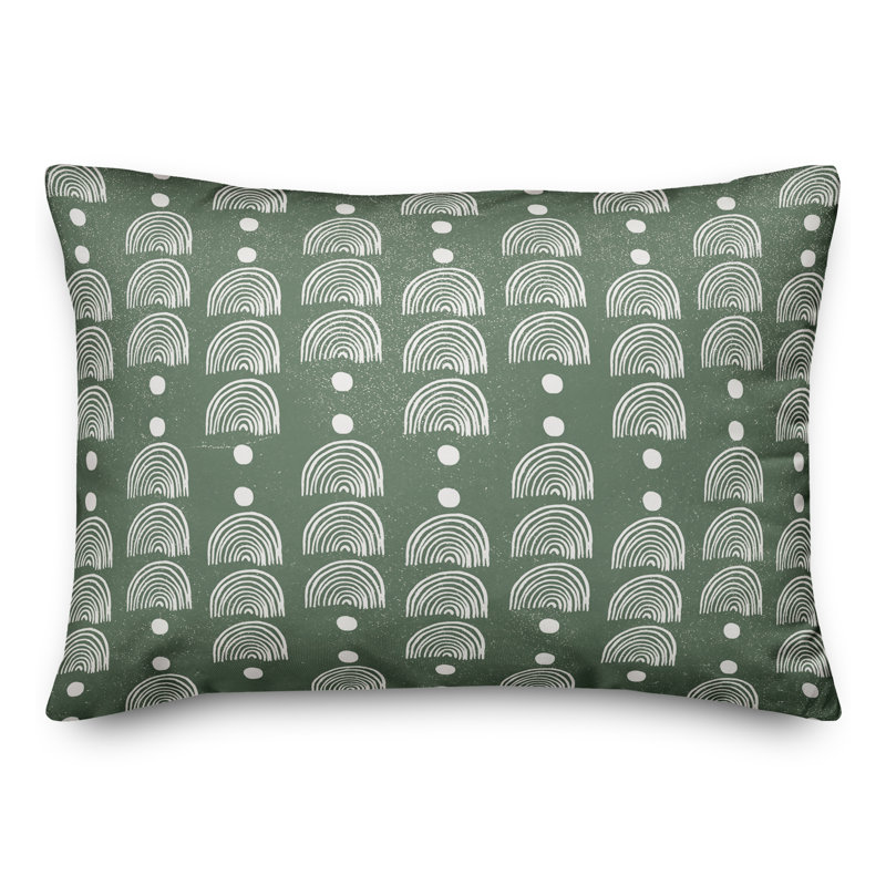 Outdoor Throw Pillow, Green